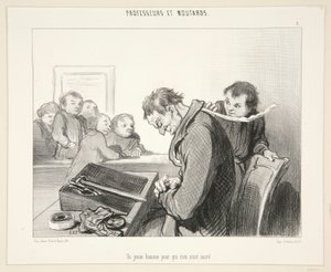 En ung mand for hvem ingenting af Honoré Daumier