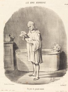 En dag med fantastisk toilet af Honoré Daumier