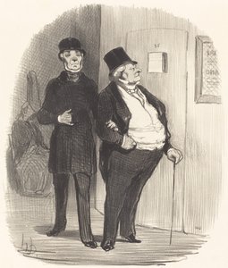 En dag med fordelsrepræsentation... af Honoré Daumier