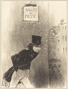 En gentleman under hans forretning af Honoré Daumier