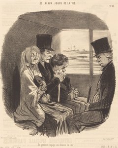 En første jernbanerejse af Honoré Daumier