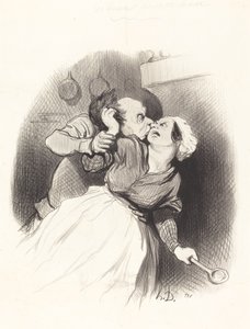 En tilbagevenden til ungdommen af Honoré Daumier