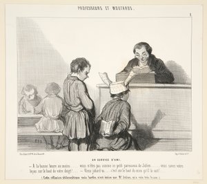 En service af af Honoré Daumier