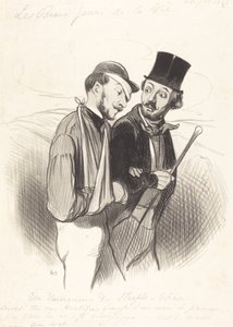 En steeplechase-vinder af Honoré Daumier