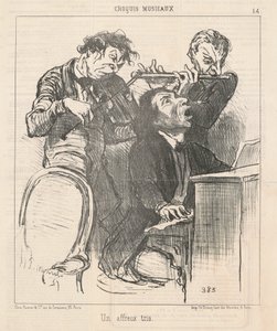 En frygtelig trio af Honoré Daumier