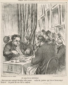 En svær amatør af Honoré Daumier