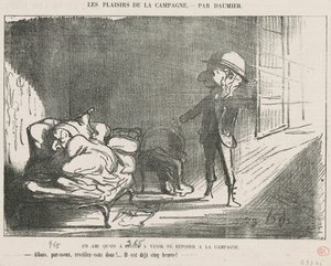 En ven vi inviterede... af Honoré Daumier