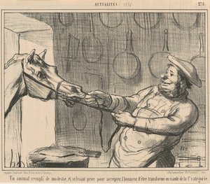 Et dyr fuld af beskedenhed... af Honoré Daumier