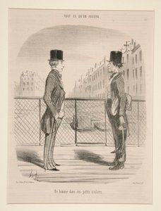 En mand i sine små sko, fra Tout Ce Qu af Honoré Daumier
