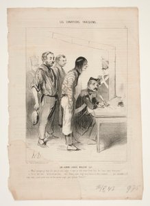 En mand redder på trods af sig selv af Honoré Daumier