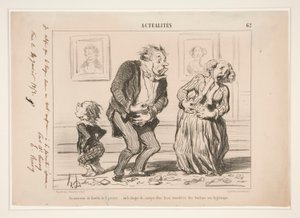Et familieinteriør den 2. januar af Honoré Daumier