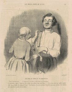En dag med fest og seler af Honoré Daumier