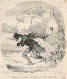 En herre, der ville studere ... biernes skikke af Honoré Daumier