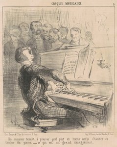 En herre, der vil bevise, at han kan... af Honoré Daumier