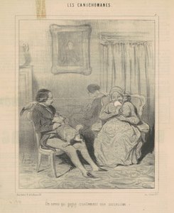 En nevø, der på grusom vis får et gods af Honoré Daumier
