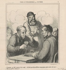 En filosof af Honoré Daumier