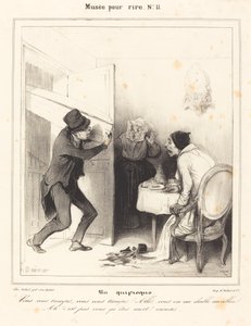 En misforståelse - Du tager fejl... gå... ad helvede til... af Honoré Daumier