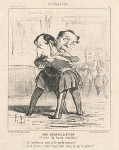En forsoning, scene for high comedy... af Honoré Daumier