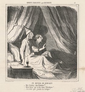 En pludselig opvågning af Honoré Daumier