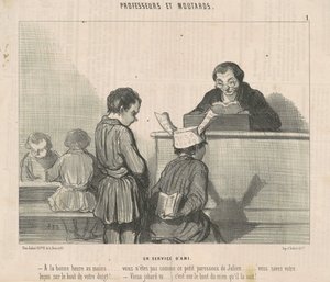 En venlig service af Honoré Daumier