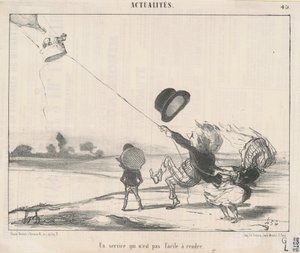 En service ... ikke let at yde af Honoré Daumier
