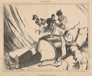 Et frygteligt mareridt af Honoré Daumier