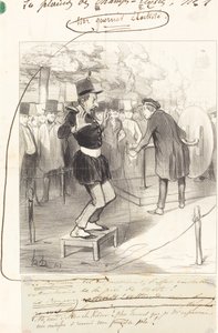 En elektrificeret kriger af Honoré Daumier