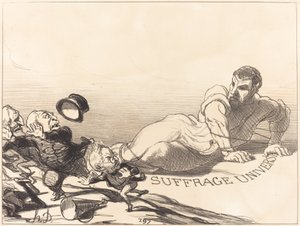 Lilliputians panik... af Honoré Daumier