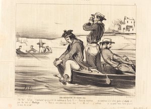 Et møde i åbent vand af Honoré Daumier