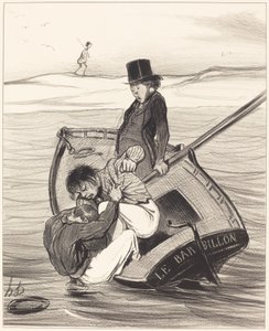 Et oprør om bord af Honoré Daumier