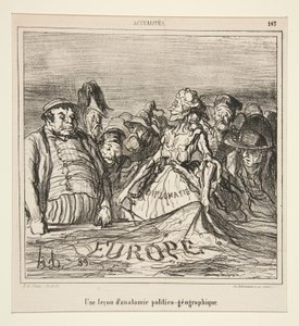 En lektion af af Honoré Daumier
