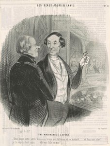 En elskerinde i operaen af Honoré Daumier