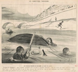 En ny måde at stige ned af livets flod af Honoré Daumier