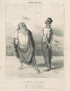 Et møde med jouyeauz augurs af Honoré Daumier