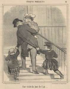 Nytårsbesøg af Honoré Daumier