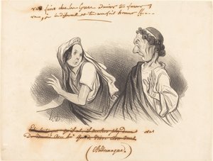 Gå og gør... beundre din vrede... af Honoré Daumier