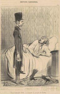 Morgenbesøg fra en kreditor af Honoré Daumier