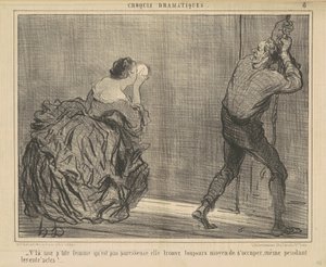 Der er en lille kvinde, der ikke er doven... af Honoré Daumier