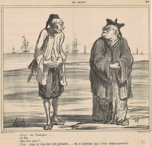 Her kommer franskmændene! ... jeg datter ... af Honoré Daumier