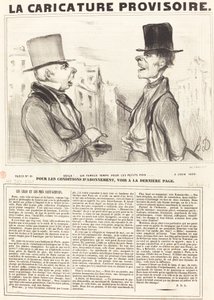 Voila!... en berømt tid for ærterne... af Honoré Daumier