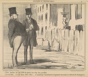 Dit hus får mig til at føle, at jeg skal... af Honoré Daumier