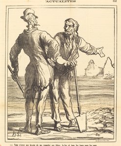 Du behøver ikke minde mig om hans titler... af Honoré Daumier