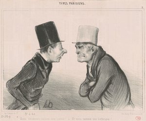 Du ræsonnerer som en stok! af Honoré Daumier