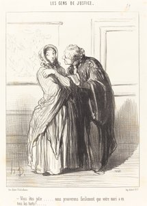 Du er smuk... af Honoré Daumier