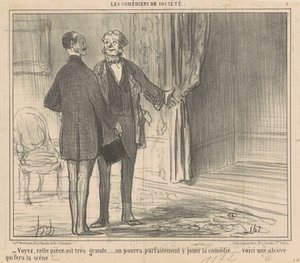 Se, dette rum er meget stort... af Honoré Daumier