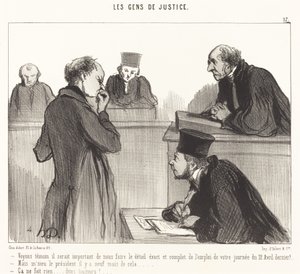 At se vidne ville det være vigtigt at... af Honoré Daumier