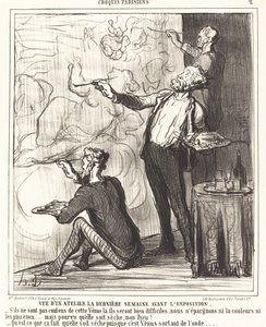 Udsigt til et værksted... før udstillingen af Honoré Daumier