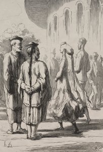 Hvem er de rigtige kinesere? af Honoré Daumier