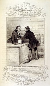 illustrationer om ideer og legender Philipon under titlen Les Cent og Robert Macaire af Honoré Daumier