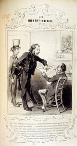 illustrationer om ideer og legender Philipon under titlen Les Cent og Robert Macaire af Honoré Daumier